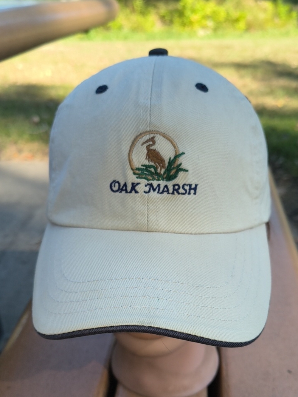 Oak Marsh Golf Course and Event Center Embroidered Logo Strap-on Hat Cap OSFA